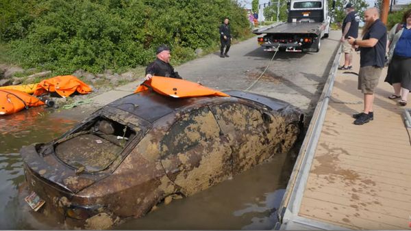 Mazda found in river